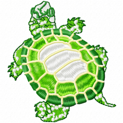 Turtle Embroidery Design 9 Turtle Embroidery Design 9